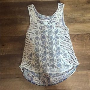 BKE Gimmick Blue Tank Top Size XS